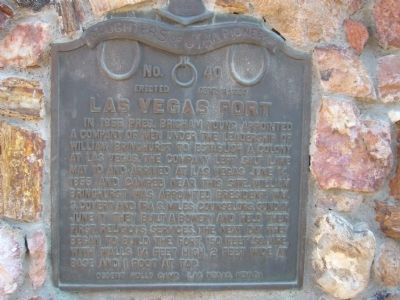 Las Vegas Fort Marker. Click for full size. Las Vegas Fort Marker image. Click for full size.