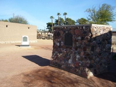 First Las Vegas Post Office and Las Vegas Fort Markers. Click for full size. First Las Vegas Post Office and Las Vegas Fort Markers image. Click for full size.