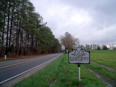 James City County (facing east). Click for full size. James City County (facing east) image. Click for full size.