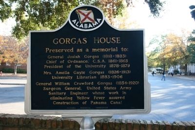 Gorgas House Marker Side B image. Click for full size.