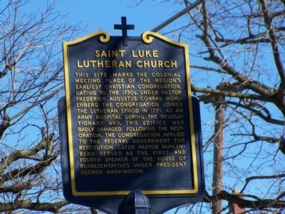 Saint Luke Lutheran Church Marker image. Click for full size.