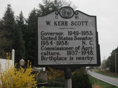W. Kerr Scott Marker. Click for full size. W. Kerr Scott Marker image. Click for full size.