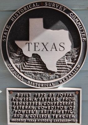 Fowler House Marker. Click for full size. Fowler House Marker image. Click for full size.