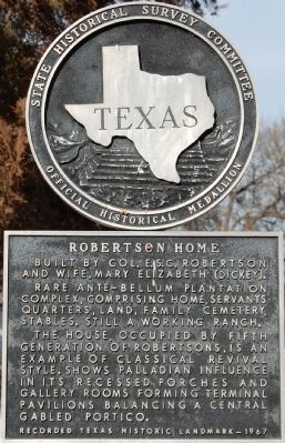 Robertson Home Marker. Click for full size. Robertson Home Marker image. Click for full size.