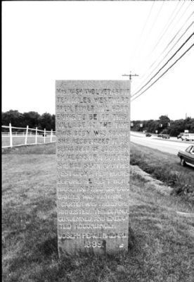 Carter Jackson Monument Marker - South Side image. Click for full size.