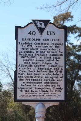 Randolph Cemetery Marker image. Click for full size.