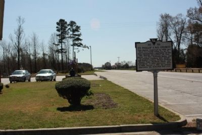 St. Phillip A.M.E. Church Marker, lookig southward along US 601 image. Click for full size.