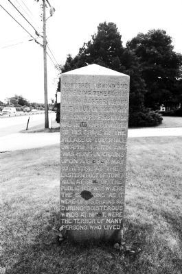 Carter Jackson Monument Marker - North Side image. Click for full size.