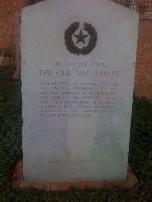 On this site stood the old "Red House" Marker image. Click for full size.