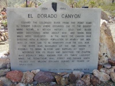 El Dorado Canyon Marker image. Click for full size.