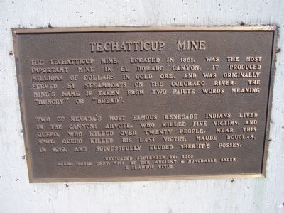 Techatticup Mine Marker image. Click for full size.