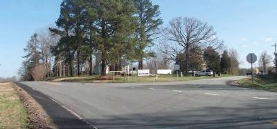 Bingham School Marker at intersection. Click for full size. Bingham School Marker at intersection image. Click for full size.