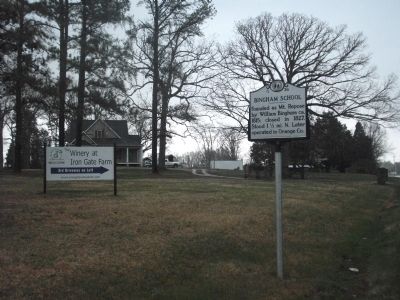Bingham School Marker. Click for full size. Bingham School Marker image. Click for full size.