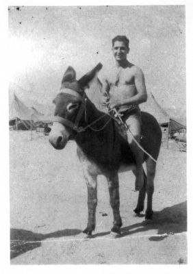 Eight Ball and Sgt. Frank Pettinato, A Member of the 526th Armored Infantry Battalion image. Click for full size.