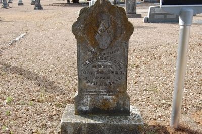 Capt. Milton Wesley Damron Headstone and Marker image. Click for full size.
