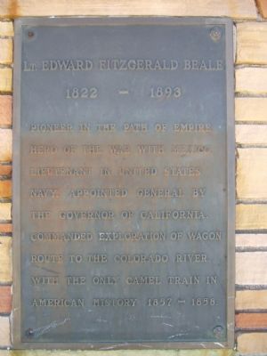 Lt. Edward Fitzgerald Beale Marker image. Click for full size.
