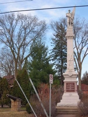 Nearby Cannon and Memorial. Click for full size. Nearby Cannon and Memorial image. Click for full size.