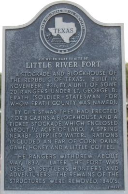 Little River Fort Marker. Click for full size. Little River Fort Marker image. Click for full size.