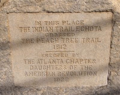 The Indian Trail Echota Marker image. Click for full size.