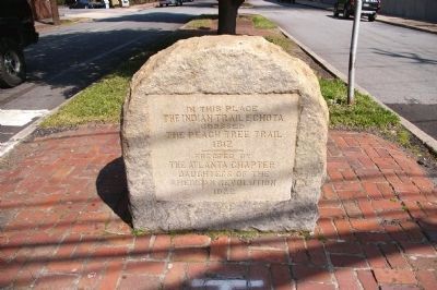 The Indian Trail Echota Marker. Click for full size. The Indian Trail Echota Marker image. Click for full size.