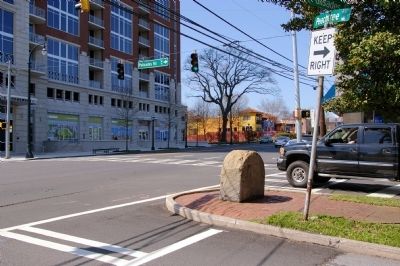 The Indian Trail Echota Marker, on Peachtree Road. Click for full size. The Indian Trail Echota Marker, on Peachtree Road image. Click for full size.