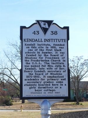 Kendall Institute Marker image. Click for full size.