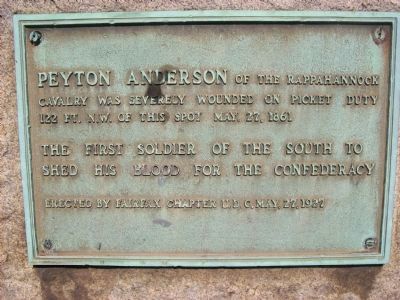 Peyton Anderson Marker. Click for full size. Peyton Anderson Marker image. Click for full size.