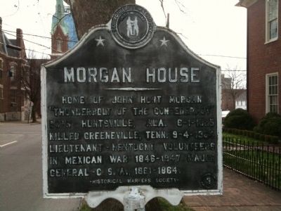 Morgan House Marker image. Click for full size.