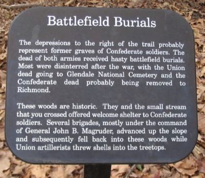 Battlefield Burials Marker image. Click for full size.