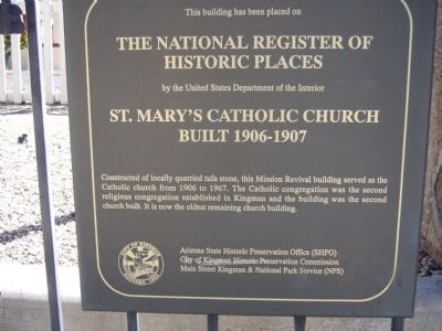 St. Mary's Catholic Church Marker image. Click for full size.