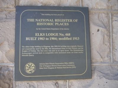 Elks Lodge No. 468 Marker. Click for full size. Elks Lodge No. 468 Marker image. Click for full size.