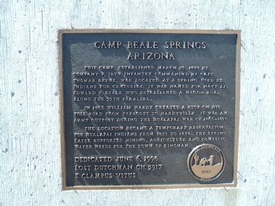 Camp Beale Springs Arizona Marker image. Click for full size.