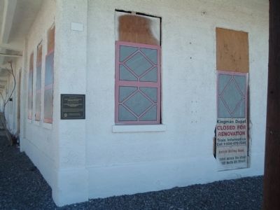 Atchison, Topeka & Santa Fe Railroad Depot Marker. Click for full size. Atchison, Topeka & Santa Fe Railroad Depot Marker image. Click for full size.