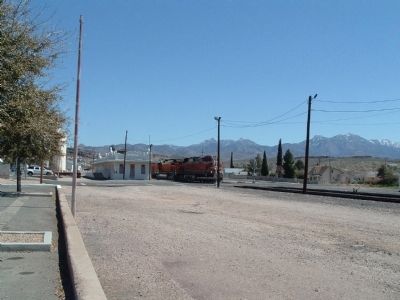 Atchison, Topeka & Santa Fe Railroad Depot. Click for full size. Atchison, Topeka & Santa Fe Railroad Depot image. Click for full size.