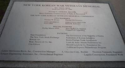 New York Korean War Veterans Memorial Commission Plaque image. Click for full size.