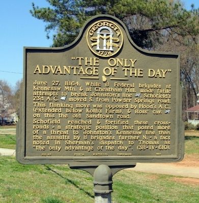 “The Only Advantage of the Day” Marker. Click for full size. “The Only Advantage of the Day” Marker image. Click for full size.