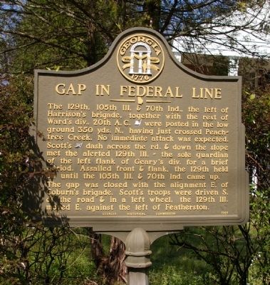 Gap in Federal Line Marker image. Click for full size.