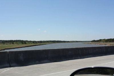 DeWitt Williams Bridge crossing a diversion canal, Lake Moultrie image. Click for full size.