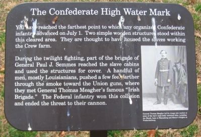 The Confederate High Water Mark Marker. Click for full size. The Confederate High Water Mark Marker image. Click for full size.