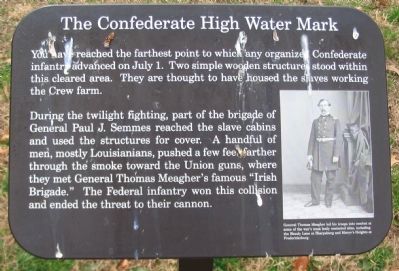 The Confederate High Water Mark Marker image. Click for full size.