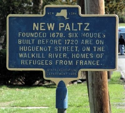 New Paltz Marker image. Click for full size.
