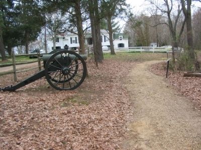 Reproduction 12-pdr Gun and Marker. Click for full size. Reproduction 12-pdr Gun and Marker image. Click for full size.