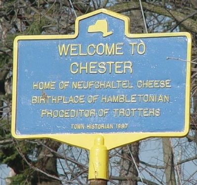 Welcome to Chester Marker. Click for full size. Welcome to Chester Marker image. Click for full size.