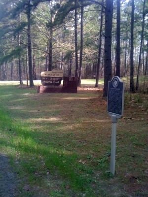 Ratcliff CCC Camp Marker. Click for full size. Ratcliff CCC Camp Marker image. Click for full size.