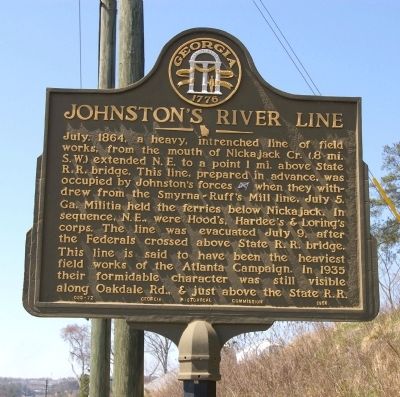 Johnstons River Line Marker image. Click for full size.