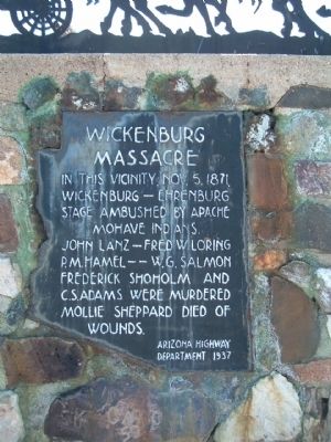 Wickenburg Massacre Marker image. Click for full size.