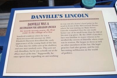 Danville's Lincoln Marker </b>(Left Section) image. Click for full size.