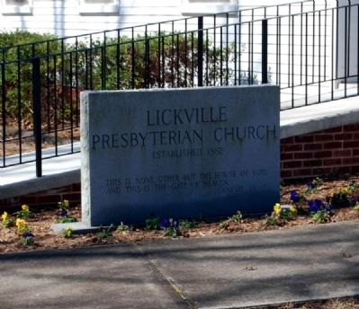 Lickville Presbyterian Church Sign image. Click for full size.