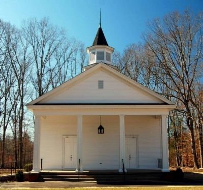 Lickville Presbyterian Church Portico image. Click for full size.