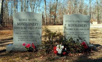 Alfred B. and Elizabeth C.W. Montgomery Tombstones image. Click for full size.